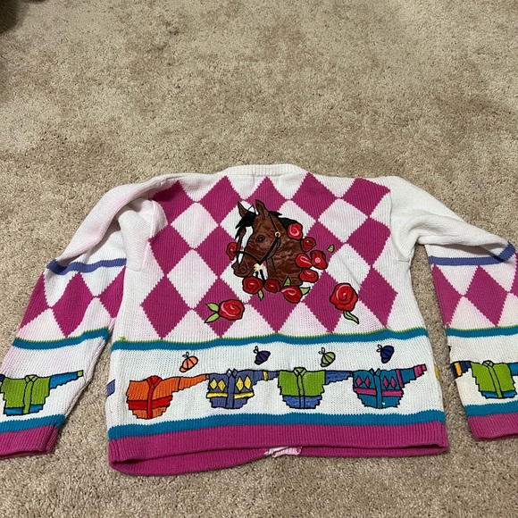 Patchwork vintage sweater Fit size USA small - Picture 9 of 10